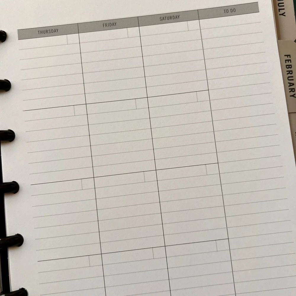 TUL Discbound Leather Undated Junior Planner Bundle -$FIRM!
